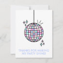 Search for disco ball thank you cards Pink