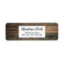 Search for dark wood return address labels Rustic