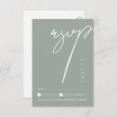 Search for minimalist wedding rsvp cards Sage green
