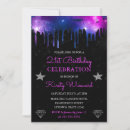 Search for silver star birthday invitations Glitter