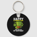 Search for st patricks birthday key rings Leprechaun