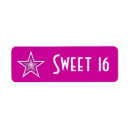 Search for sweet sixteen return address labels Stylish