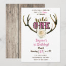 Search for baby deer birthday invitations Floral
