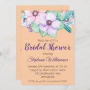 Search for salmon bridal shower invitations Flowers