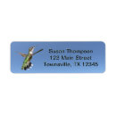 Search for green hummingbird return address labels Blue