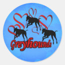 Search for greyhound dog stickers Heart
