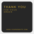 Search for thank you gold stickers Black