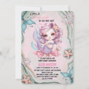 Search for little mermaid on the way invitations Pink