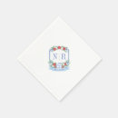 Search for monogram christmas napkins Watercolor