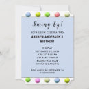 Search for open house birthday invitations Golfer