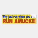 Search for run bumper stickers Joke