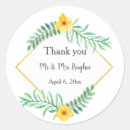Search for watercolor flowers thank you stickers Typography