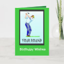 Search for golf birthday cards Green