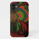 Search for fractal art iphone cases Green