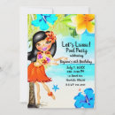Search for hula girl invitations Floral