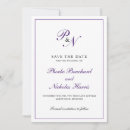 Search for royal purple save the dates Elegant