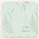 Search for green fern coasters Elegant