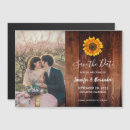 Search for sunflower save the date magnets Watercolor