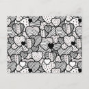 Search for cute patterns postcards White
