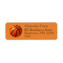 Search for basketball return address labels Hoops
