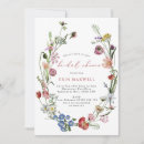Search for floral wreath bridal shower invitations Calligraphy
