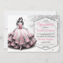 Search for black white silver quinceanera invitations Dress