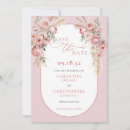 Search for pink flower save the dates Floral