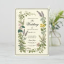 Search for vintage botanical wedding invitations Garden