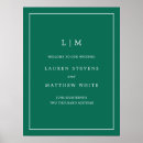 Search for emerald green wedding signs Modern