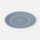 Search for bride and groom plates Dusty blue