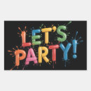 Search for paint party stickers Colorful