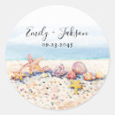 Search for beach wedding seals envelope seals Ocean