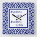 Search for white and blue kitchen clocks Vintage