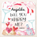 Search for proposal coasters Will you marry me