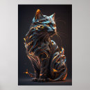 Search for abstract cat posters Animal