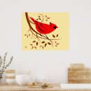 Search for cardinal bird art Red