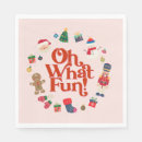 Search for pink christmas napkins Oh what fun