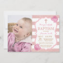 Search for rose gold christening invitations Christian