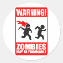 Search for zombie warning stickers Zombies
