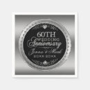 Search for 60th anniversary napkins Black