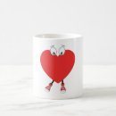 Search for red heart shape mugs Anniversary