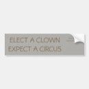 Search for expected bumper stickers Clown