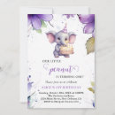 Search for purple elephant invitations Watercolor flowers