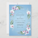 Search for blue orchid wedding invitations Botanical