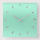 Search for mint green clocks Pastel