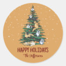 Search for rustic tree stickers Merry christmas