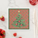 Search for red and gold christmas napkins Merry