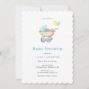Search for stroller baby shower invitations Watercolor