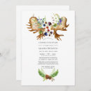 Search for wild life invitations Watercolor