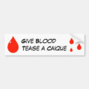 Search for blood bumper stickers White